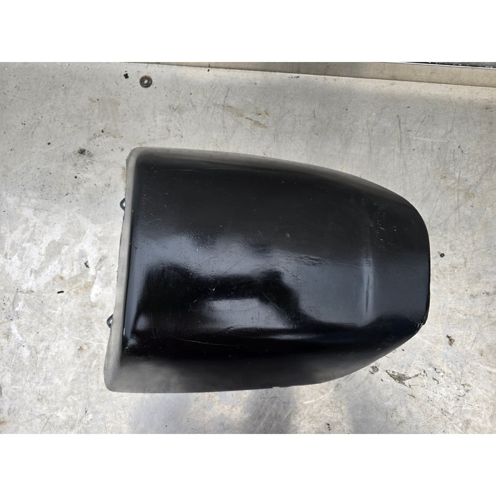 Rear view showcasing the solo seat cowl's design